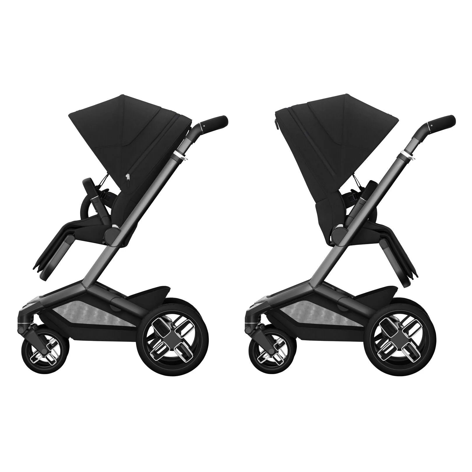 Maxi Cosi Fame Premium Travel System Bundle With Accessories, Pebble 360 Pro2 Car Seat and ISOFIX Base - Twillic Black