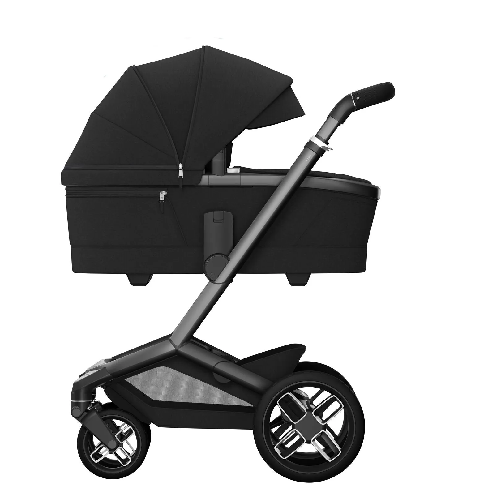 Maxi Cosi Fame Premium Travel System Bundle With Accessories, Pebble 360 Pro2 Car Seat and ISOFIX Base - Twillic Black