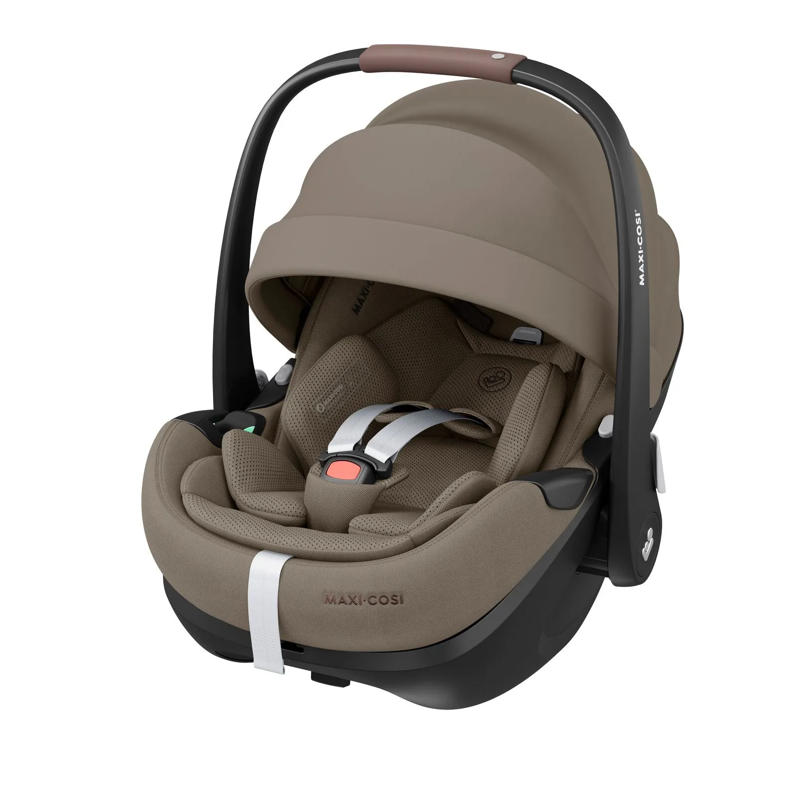 Maxi Cosi Fame Premium Travel System Bundle With Accessories, Pebble 360 Pro2 Car Seat and ISOFIX Base - Twillic Truffle