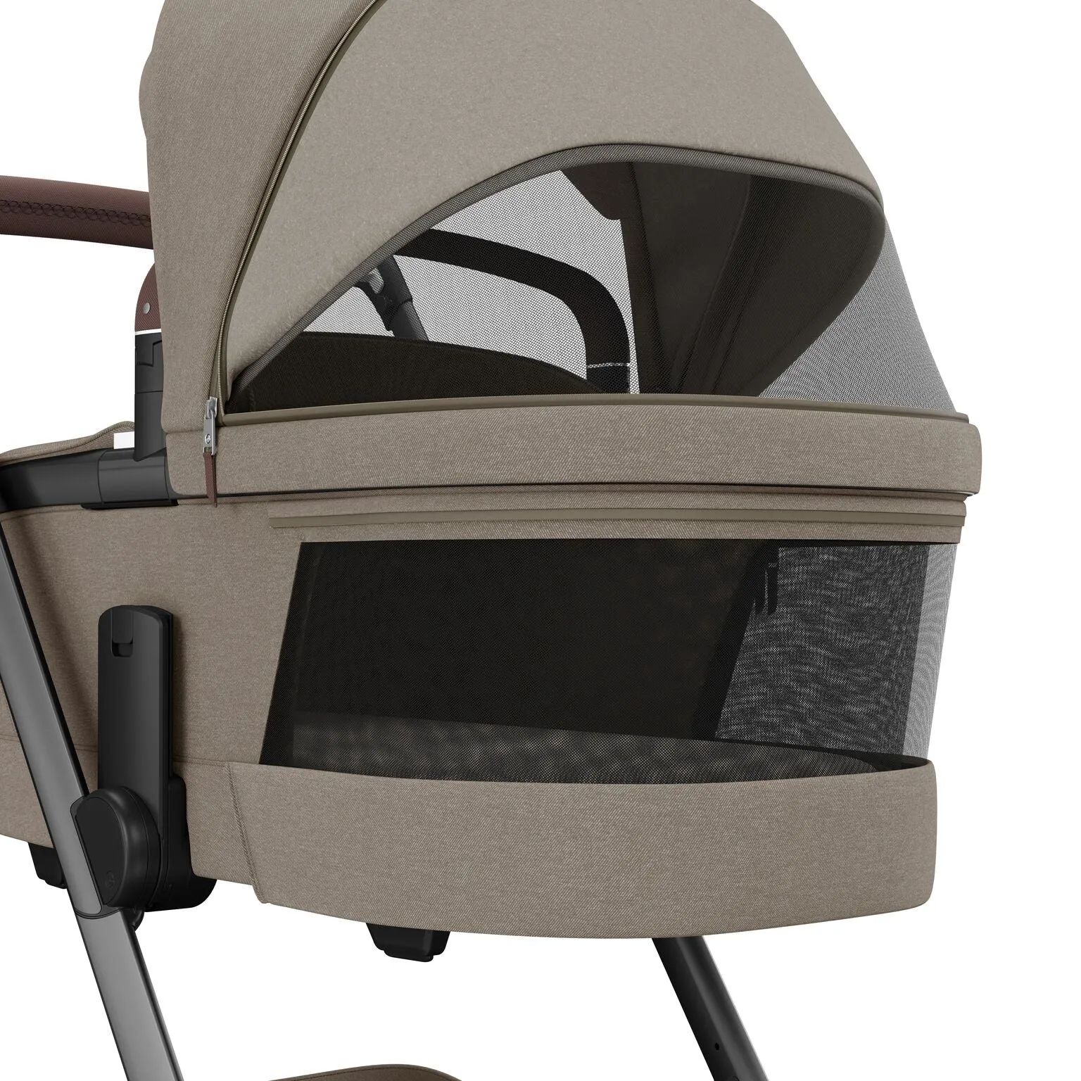 Maxi Cosi Fame Premium Travel System Bundle With Accessories, Pebble 360 Pro2 Car Seat and ISOFIX Base - Twillic Truffle