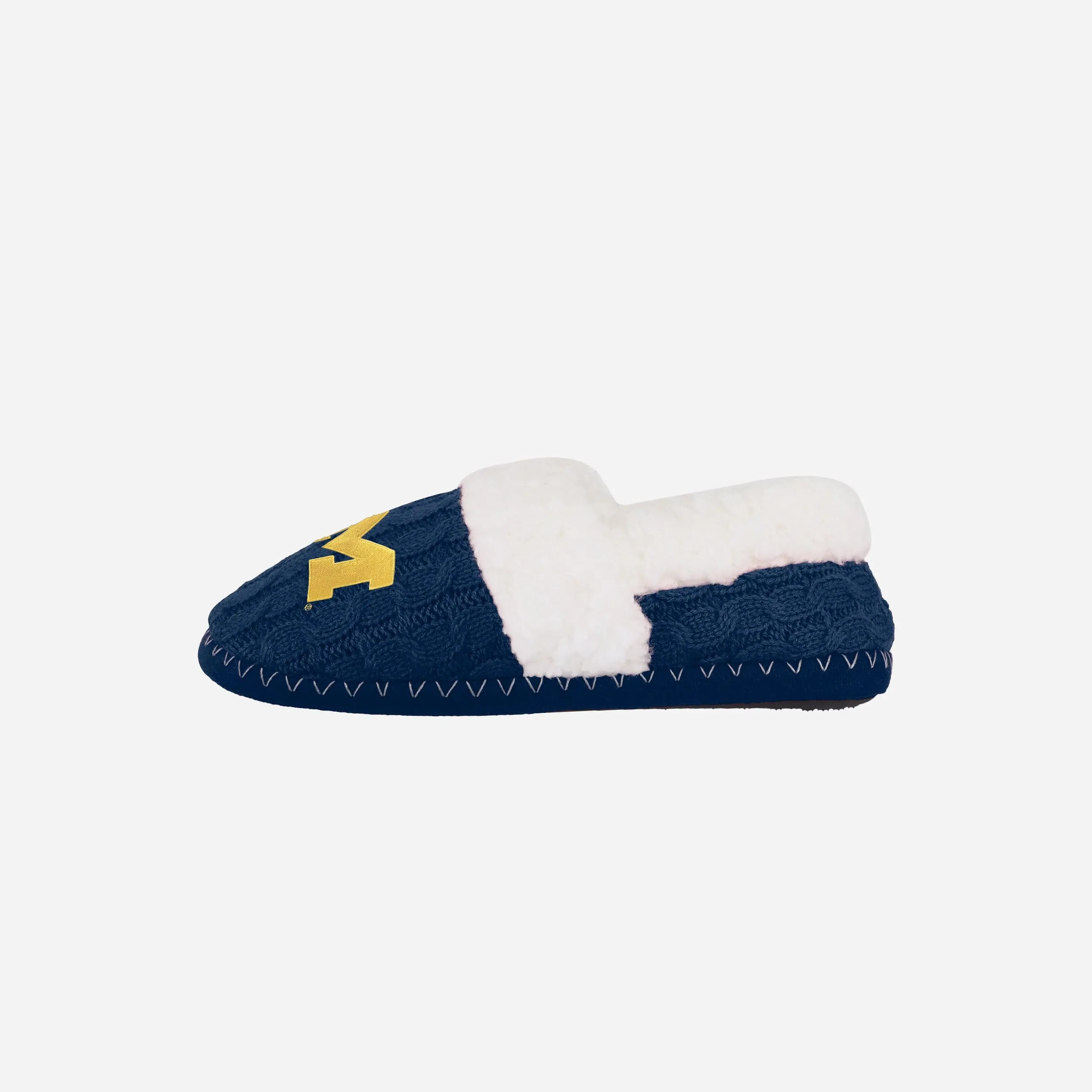 Michigan Wolverines Womens Team Color Moccasin Slipper