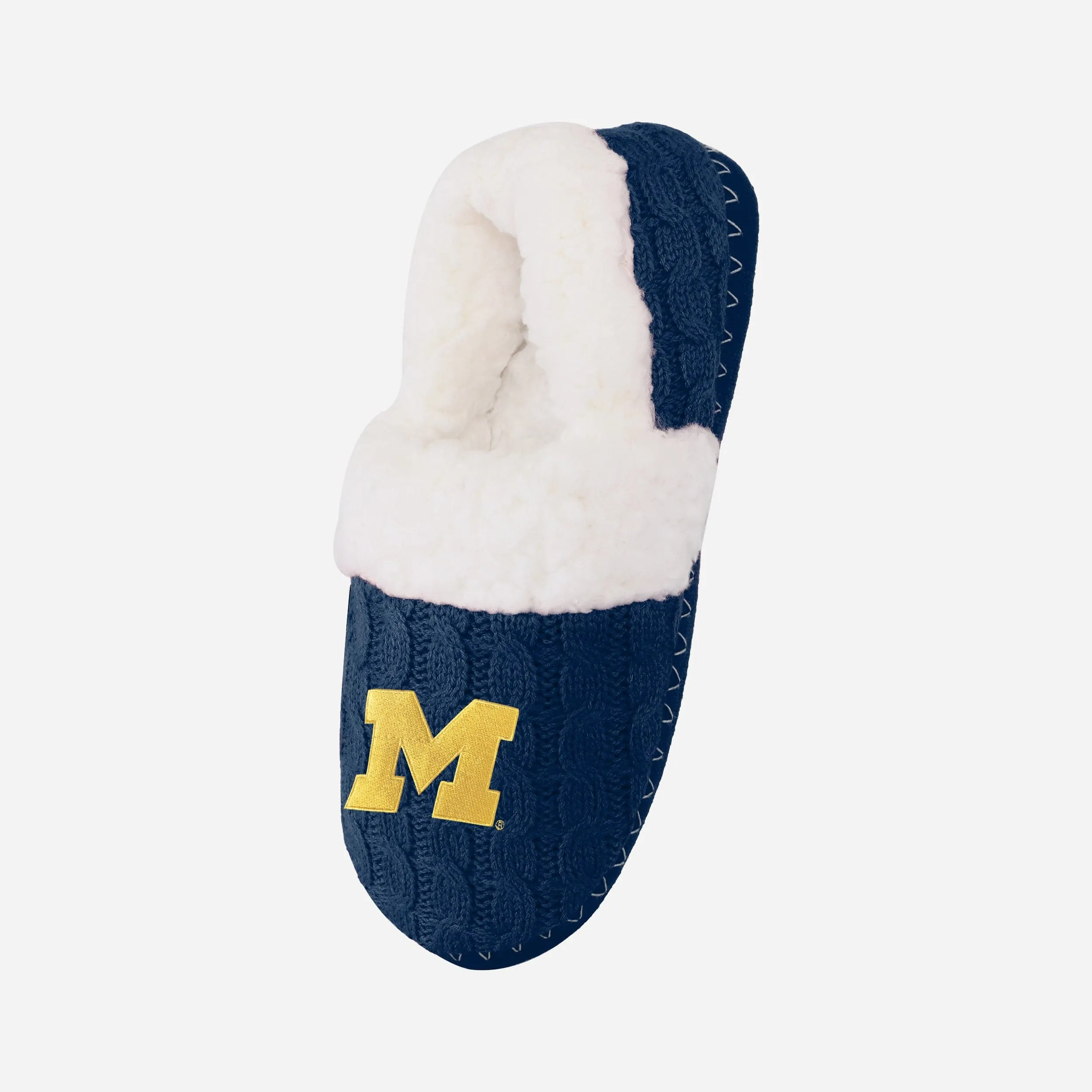 Michigan Wolverines Womens Team Color Moccasin Slipper