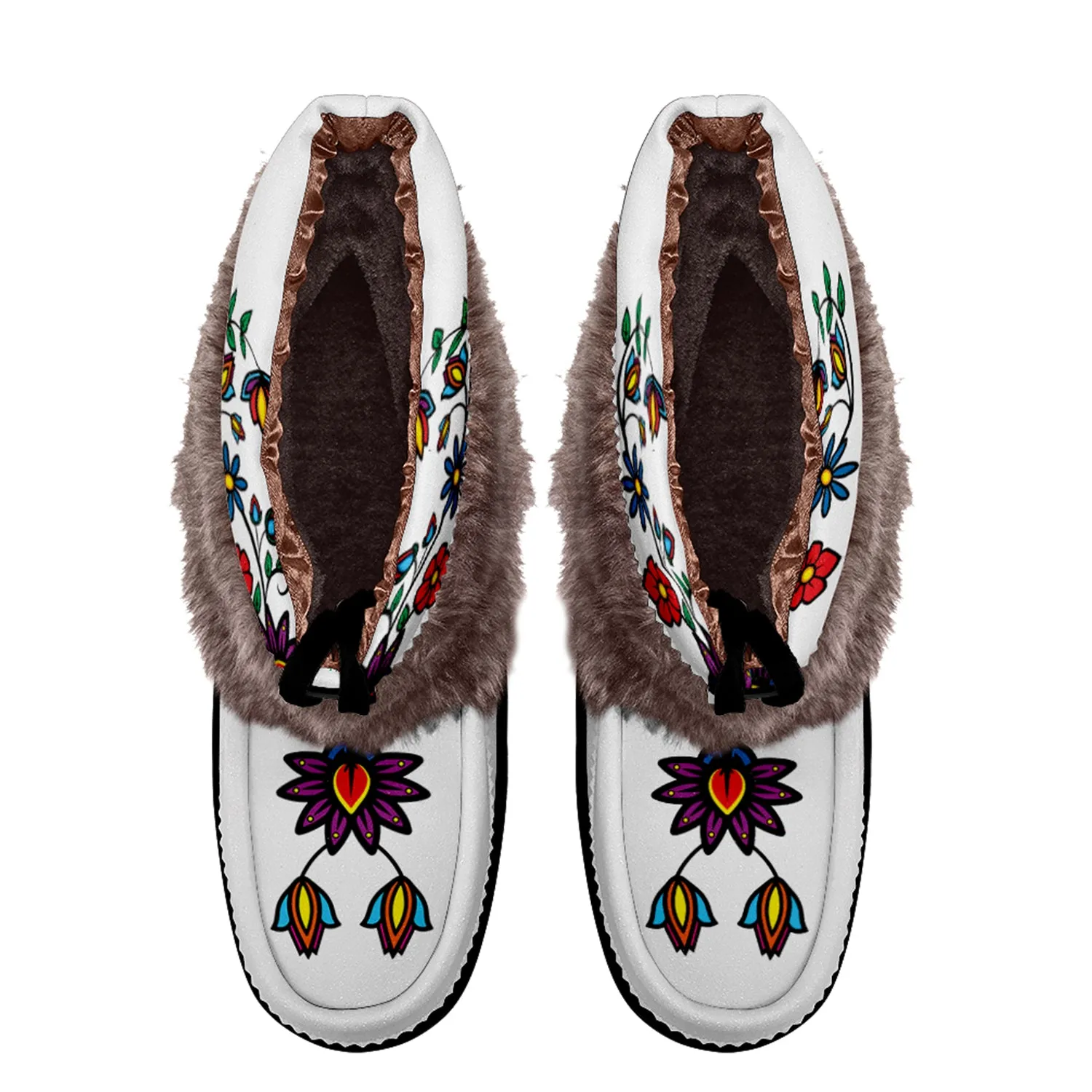 Nature's Nexus Leather MocLux Short Style with Fur