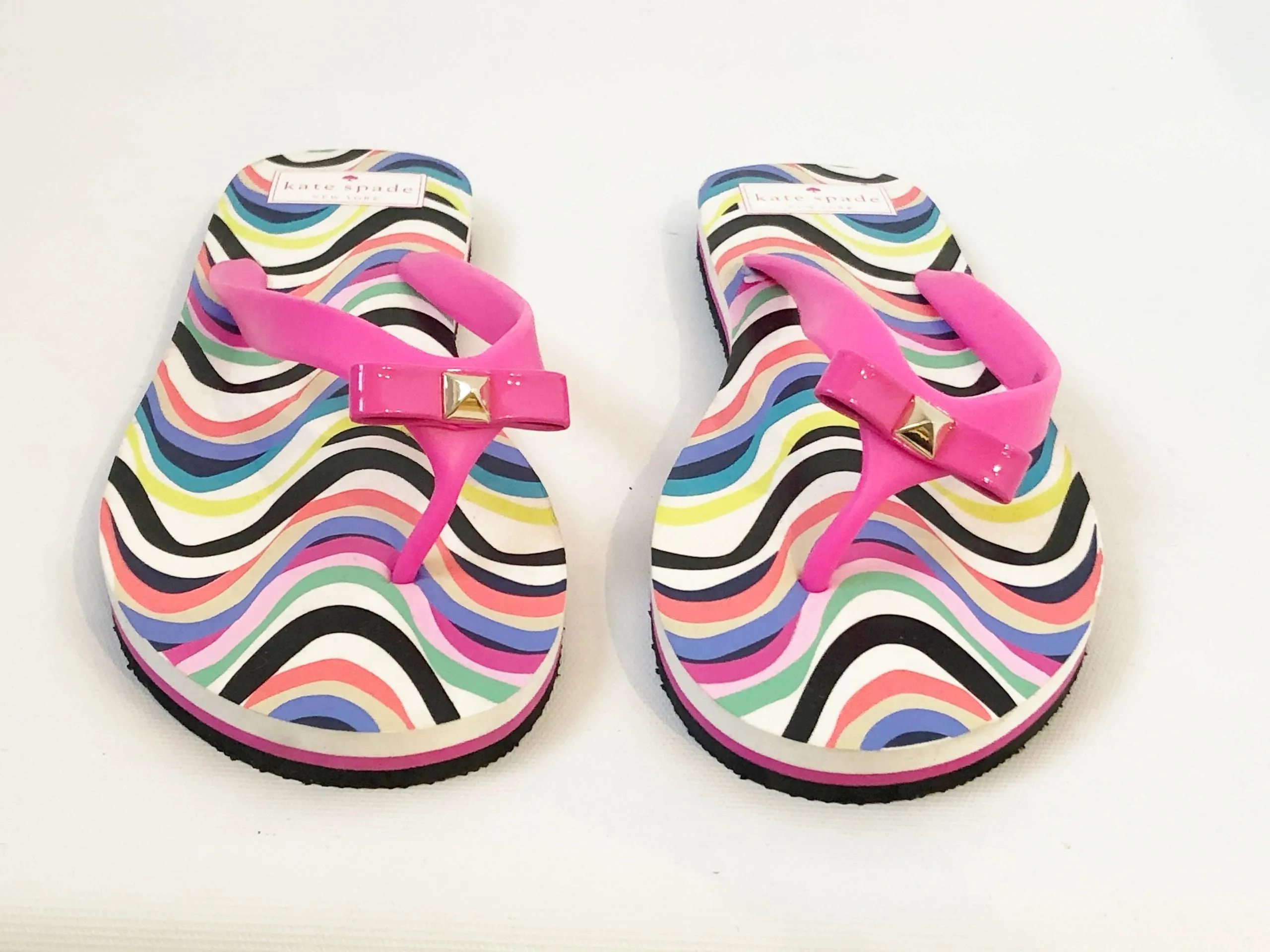 NEW Kate Spade NEW York Bow Flip-Flops Size 9