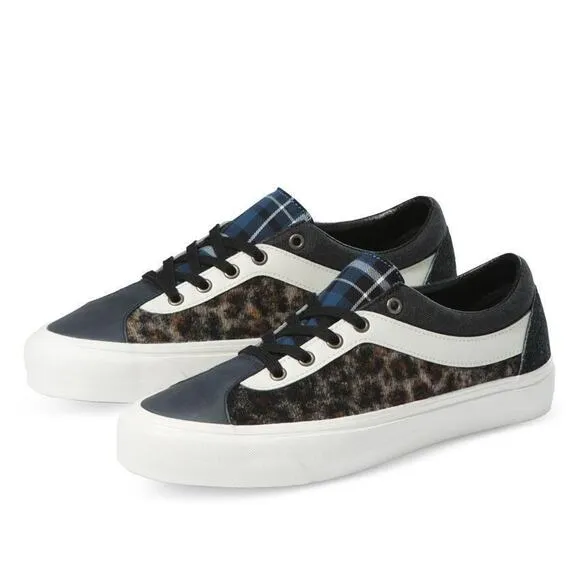 NEW Size 8 Mens Vans Bender Bold Ni Panther animal Black Lace Up Sneakers 500714