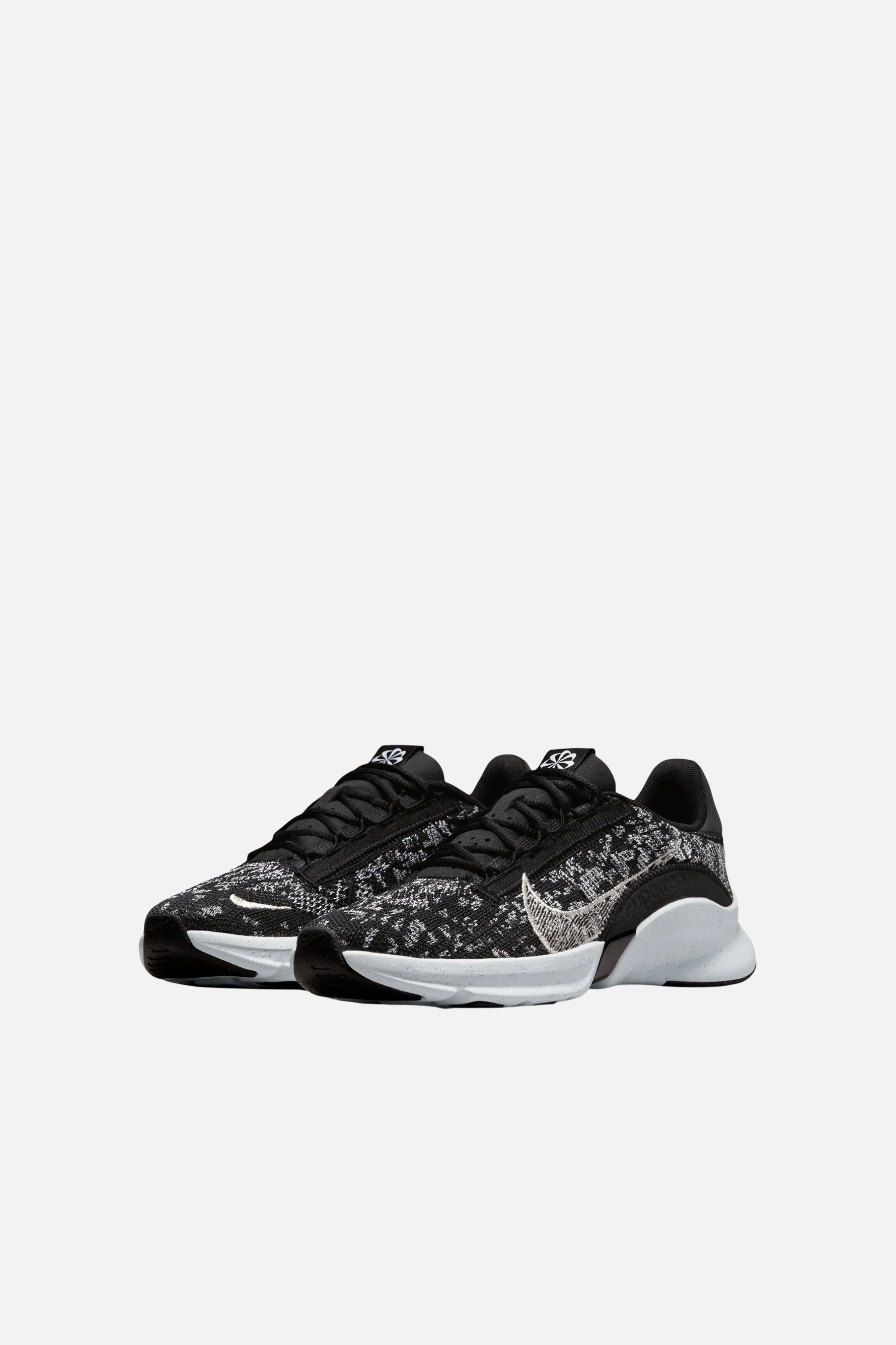 Nike | Nike Womens Superrep Go 3 Flyknit Next Nature | Blackmetallic Silver-White