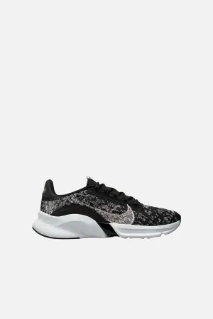 Nike | Nike Womens Superrep Go 3 Flyknit Next Nature | Blackmetallic Silver-White