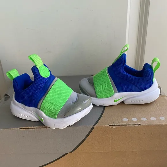 Nike Presto Extreme Racer Blue/Green Toddler Sneakers - SZ 6 C