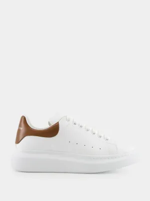 Off-White and Brown Oversized Sneakers