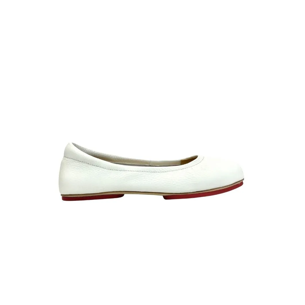 Off-White Shade Enchanted Weave Sahach Ballet Flats