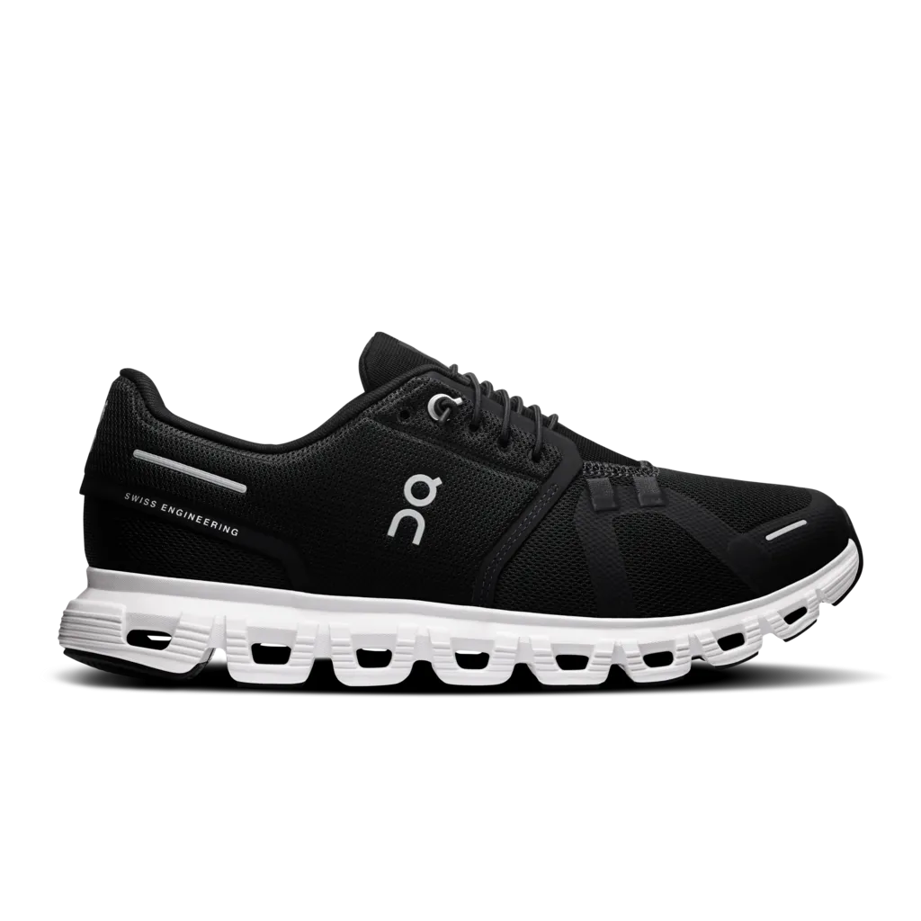 'On Running' Women's Cloud 6 - Black / White