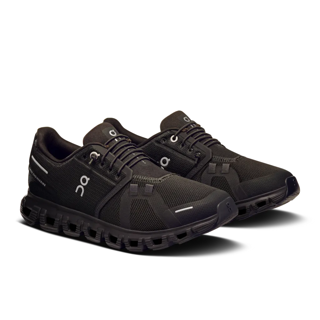 'On Running' Women's Cloud 6 WP - Black / Black