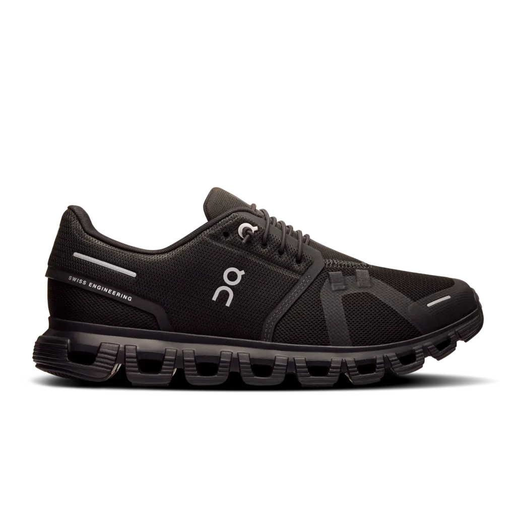 'On Running' Women's Cloud 6 WP - Black / Black