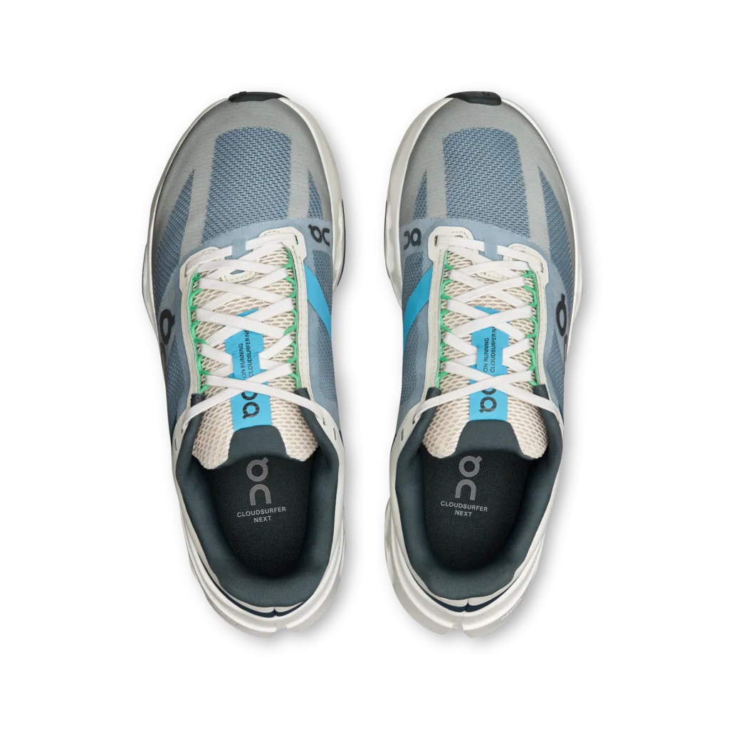 'On Running' Women's Cloudsurfer Next - Niagra / White