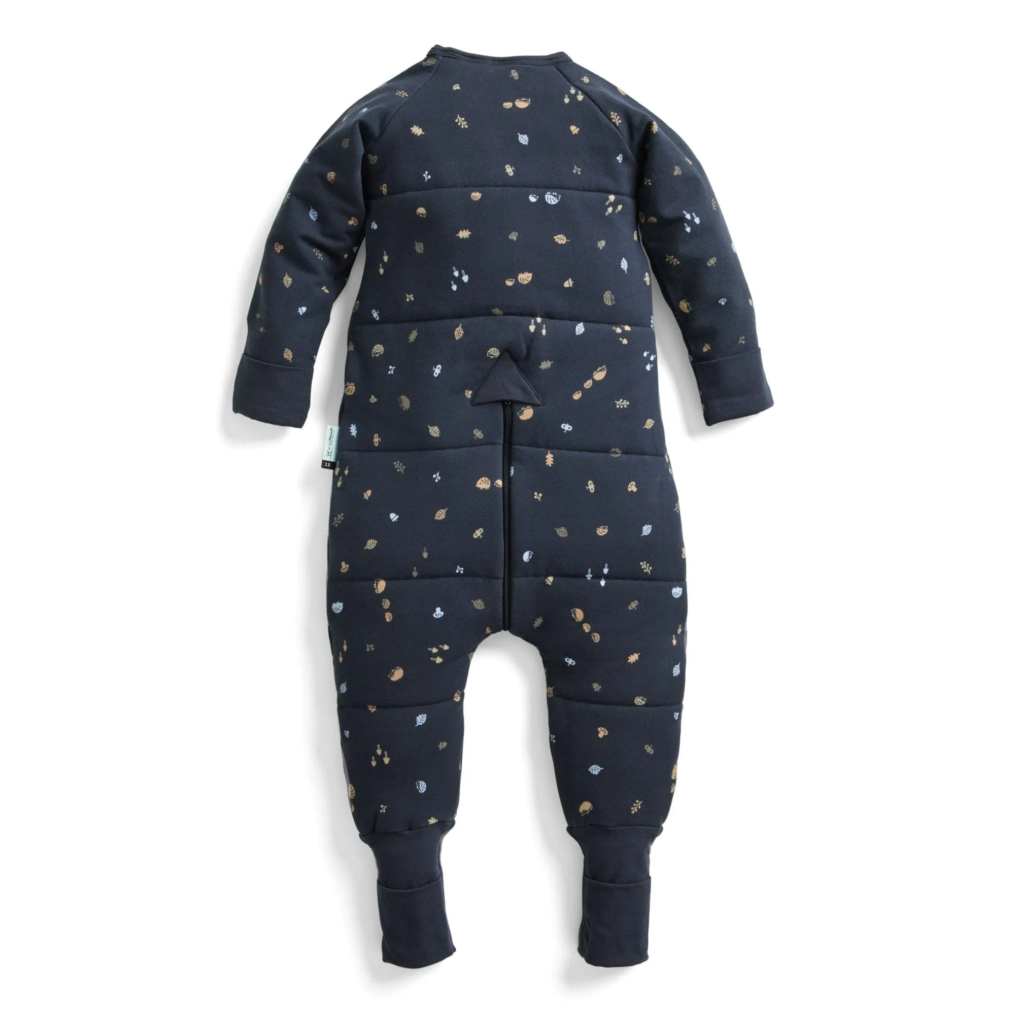 Organic Winter Long Sleeved Sleep Onesie - Extra Warm - Hedgehog