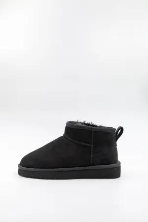 PAWJ Ultra Mini Boot | Black / Black Mink