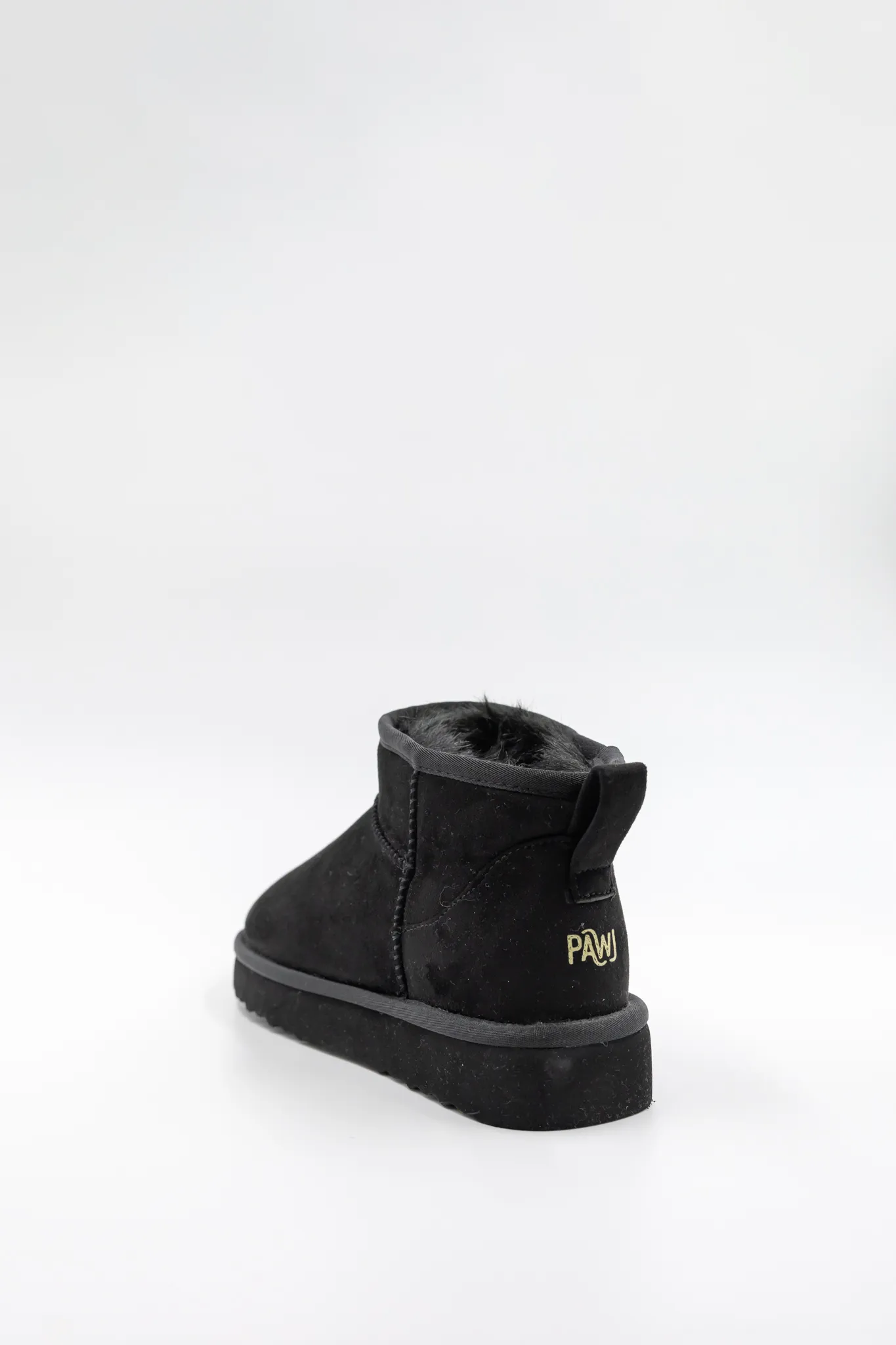 PAWJ Ultra Mini Boot | Black / Black Mink