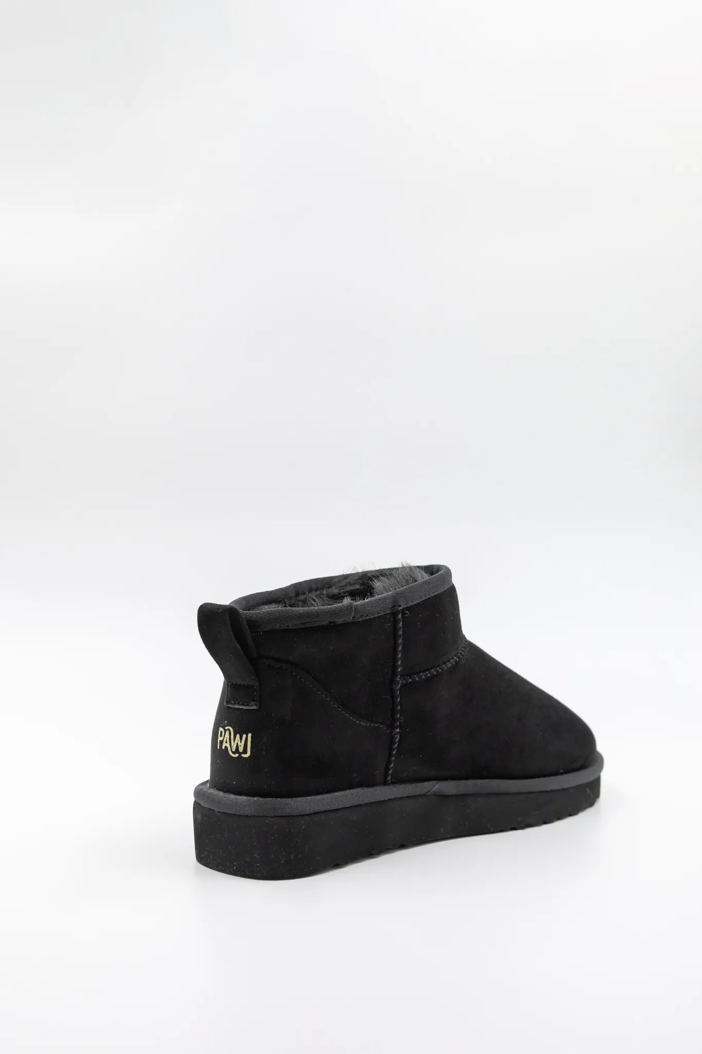 PAWJ Ultra Mini Boot | Black / Black Mink
