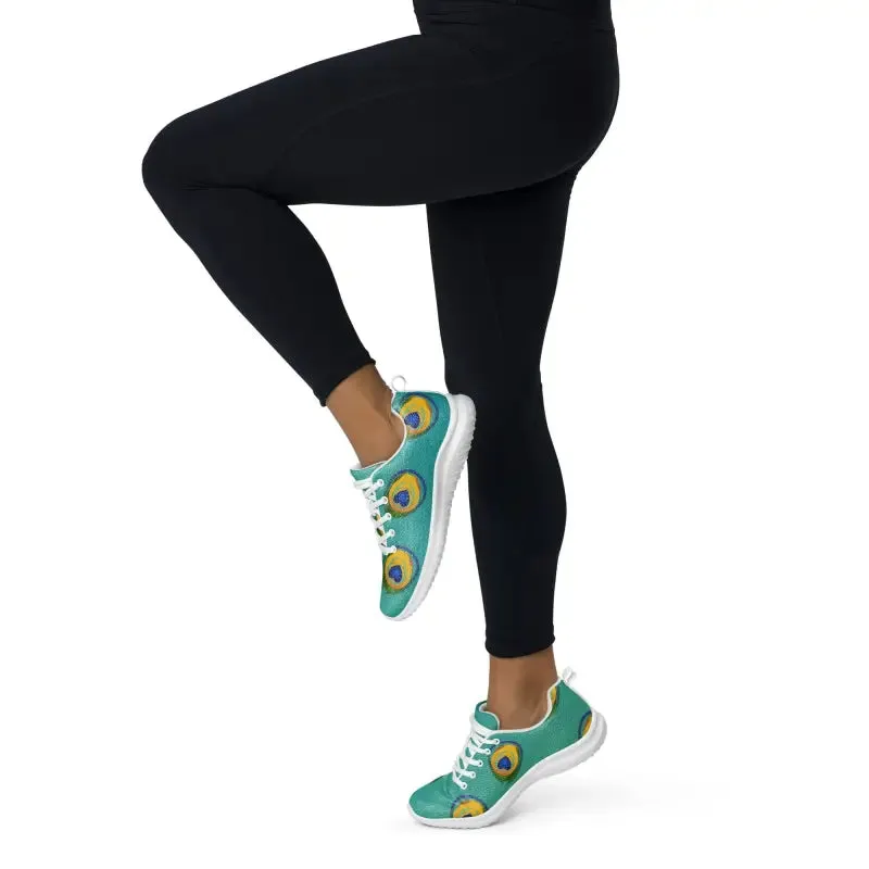 Peacock Feather Athletic Shoes and Ultralight Comfort