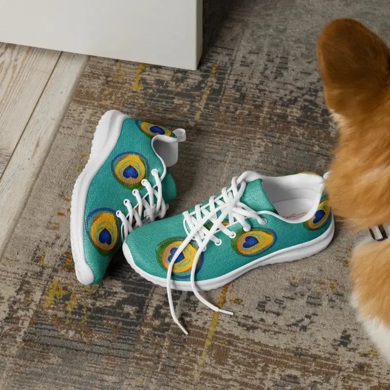 Peacock Feather Athletic Shoes and Ultralight Comfort