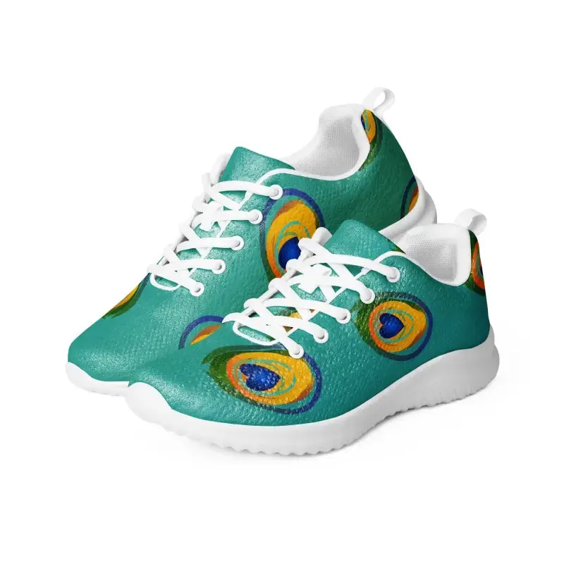 Peacock Feather Athletic Shoes and Ultralight Comfort