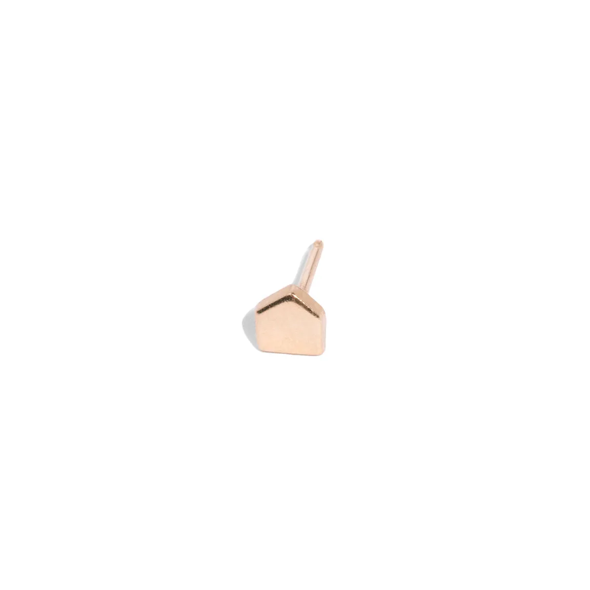 Pentagon Shape Stud Earring
