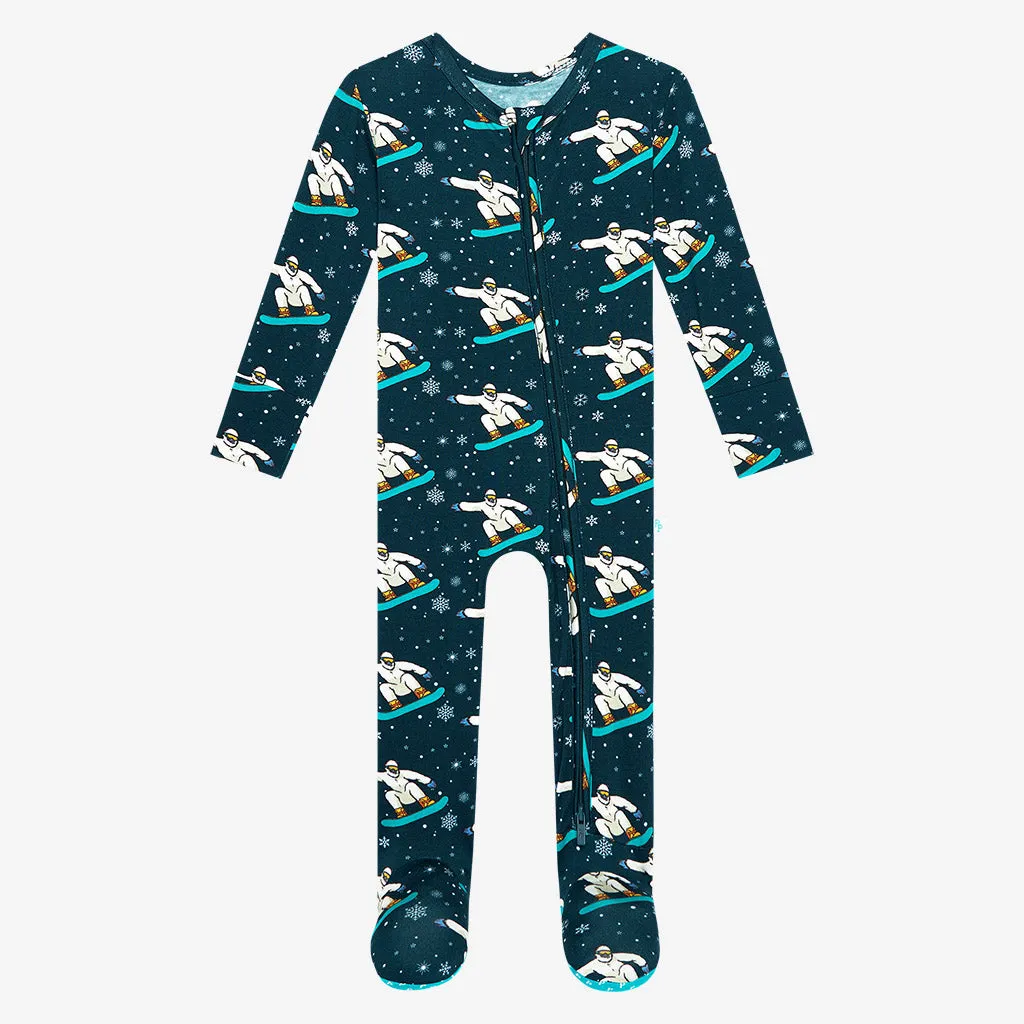 Posh Peanut Yeti Footie with Zipper
