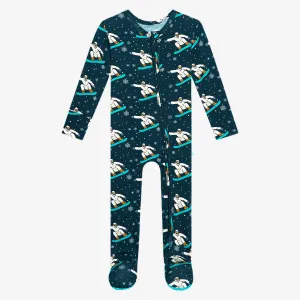 Posh Peanut Yeti Footie with Zipper