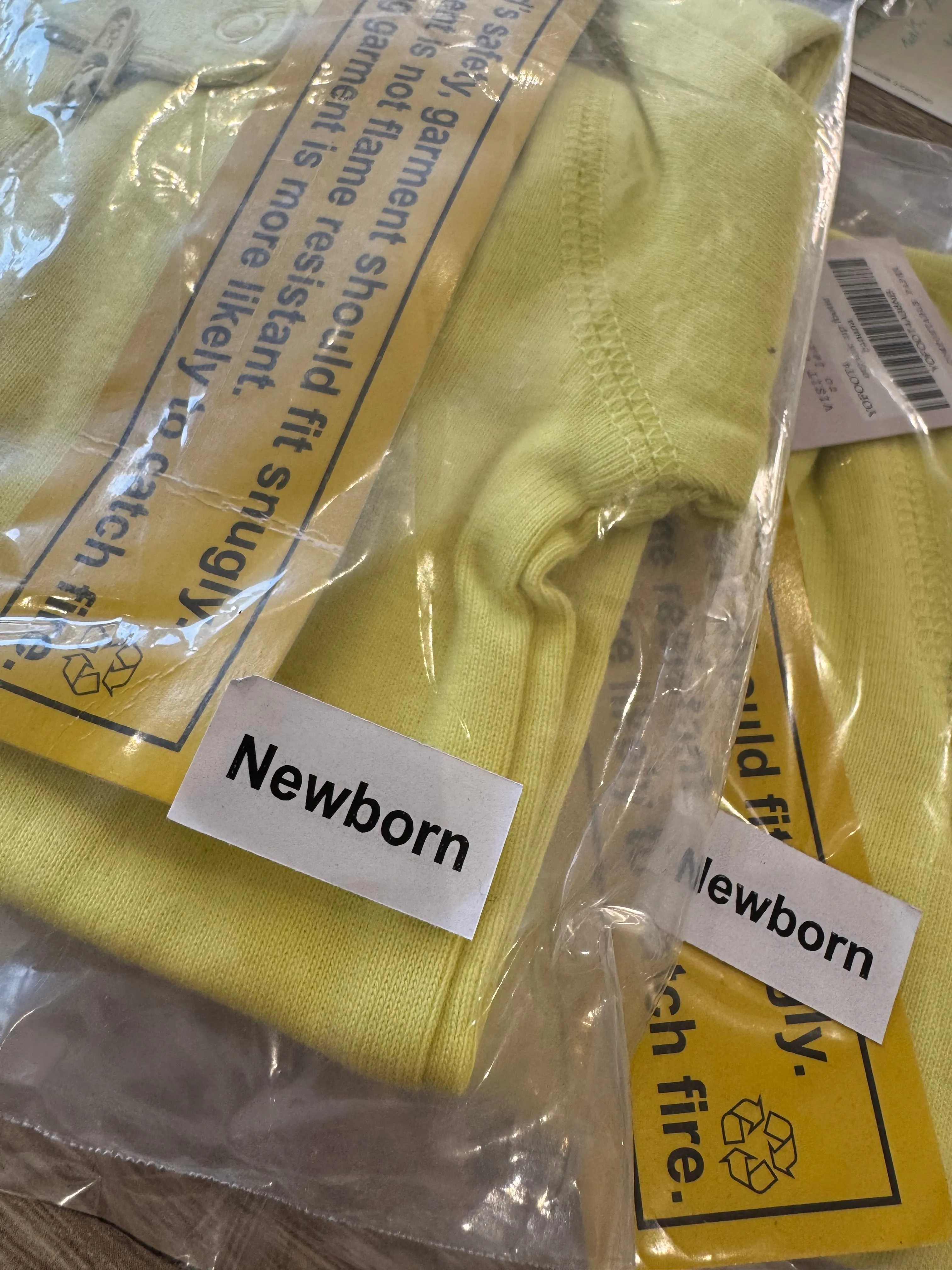 Primary Organic Sleepsuit - Plain dye Yellow (New) Newborn, 3-6m, 12-18m, 18-24m
