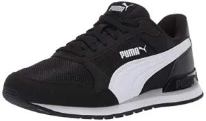 PUMA ST Runner Hook and Loop Sneaker (Black/White/Grey)