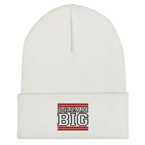 Red and Black Dream Big Lifestyle Cuffed Beanie