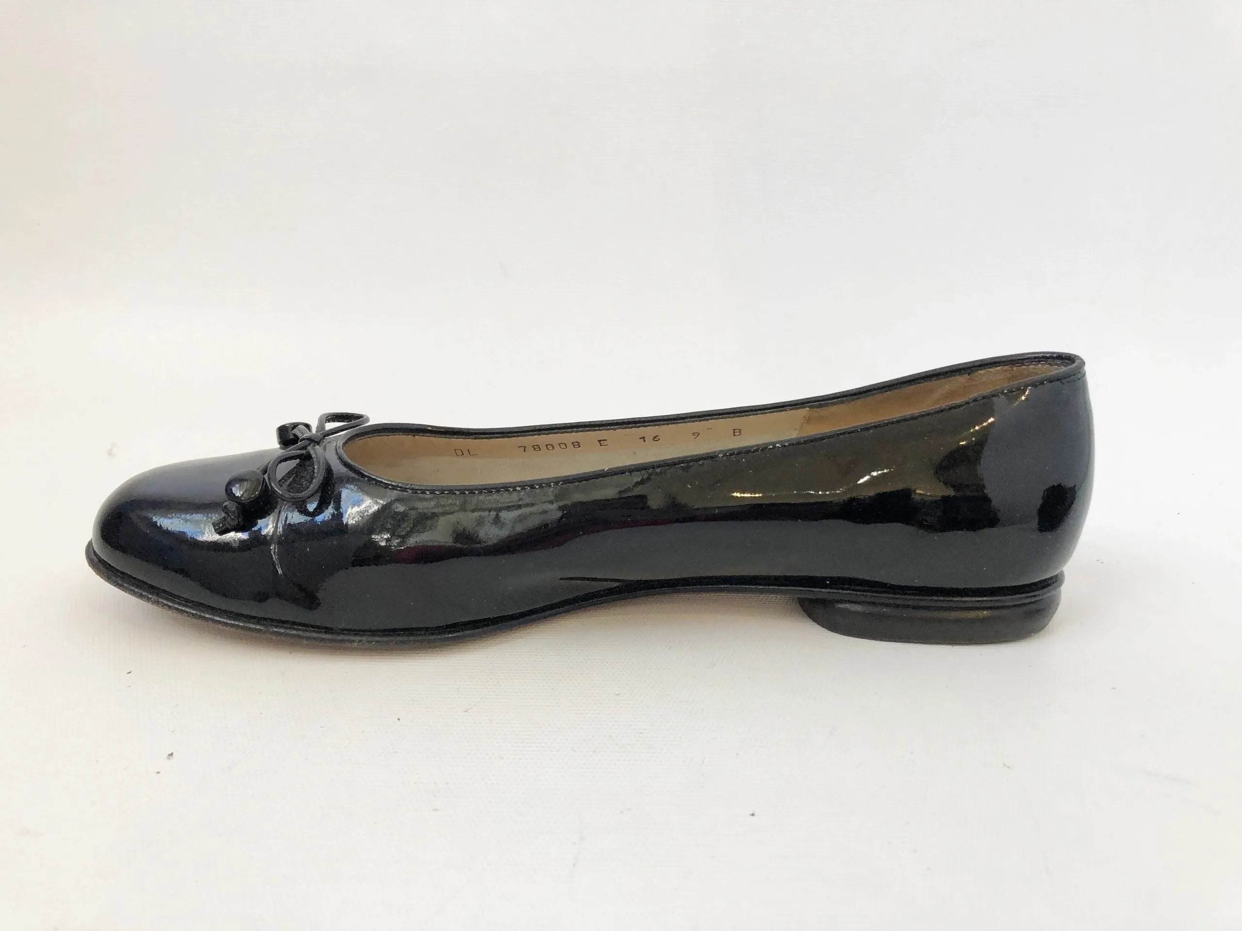 Salvatore Ferragamo Patent Ballet Flat Size 9