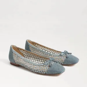 Sam Edelman - May Square Toe Bow Accent Openwork Flats