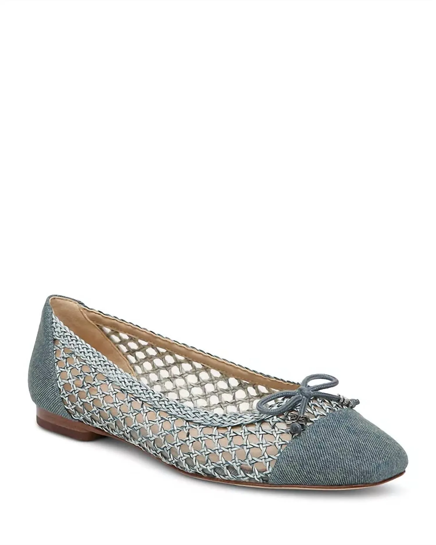 Sam Edelman - May Square Toe Bow Accent Openwork Flats