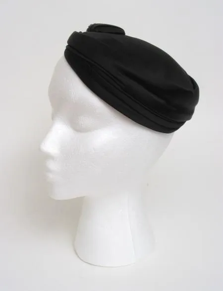 Satin Pleats with Rhinestone Accent