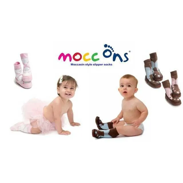 Sock Ons® Mocc Ons Navy Sneaker - Baby & Infant Slipper Socks