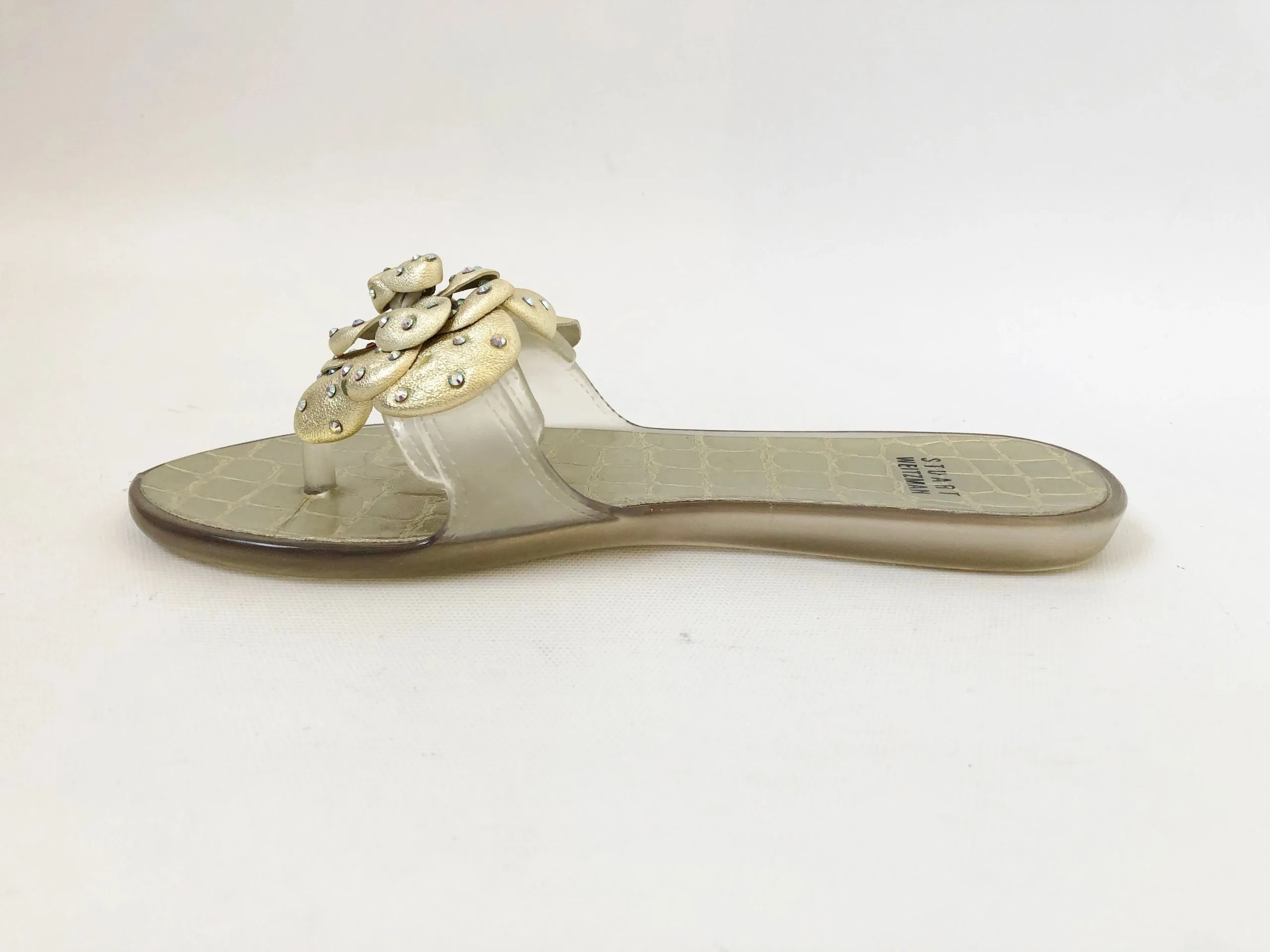 Stuart Weitzman Jelly Flip-Flops Size 6