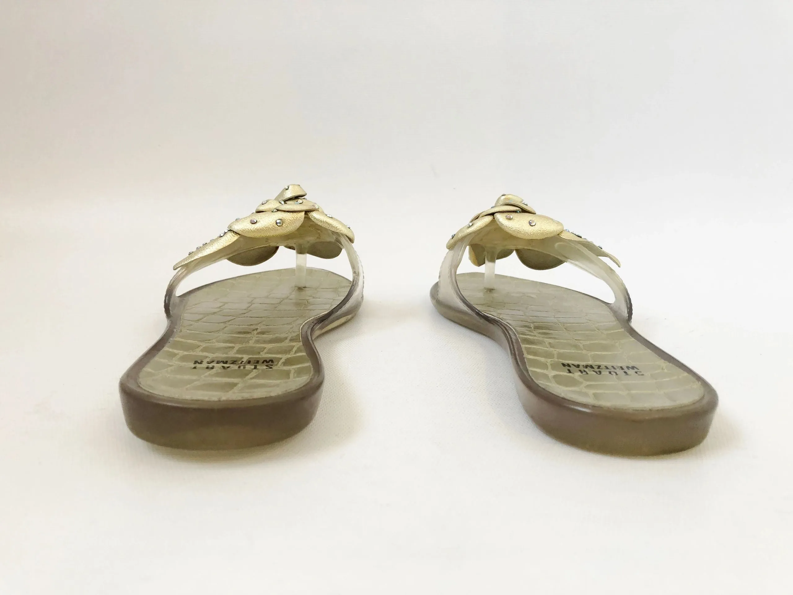 Stuart Weitzman Jelly Flip-Flops Size 6