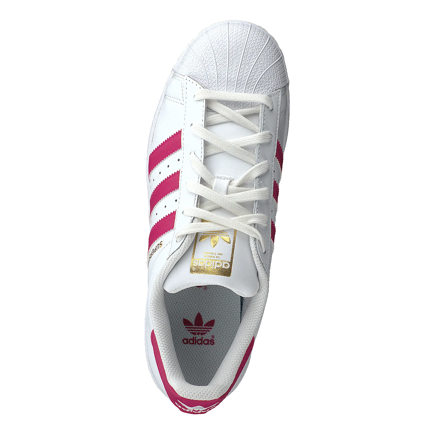 Superstar Foundation Jr White/Bold Pink