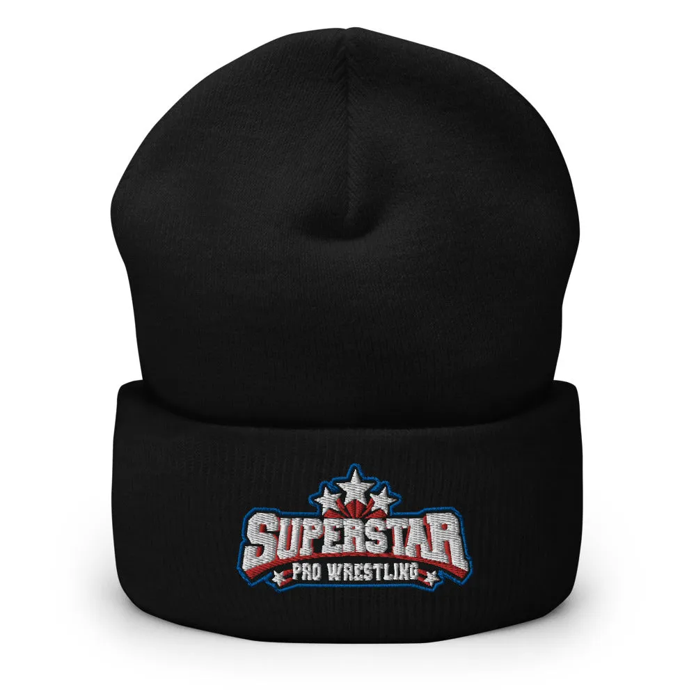 Superstar Pro Wrestling Logo Cuffed Beanie
