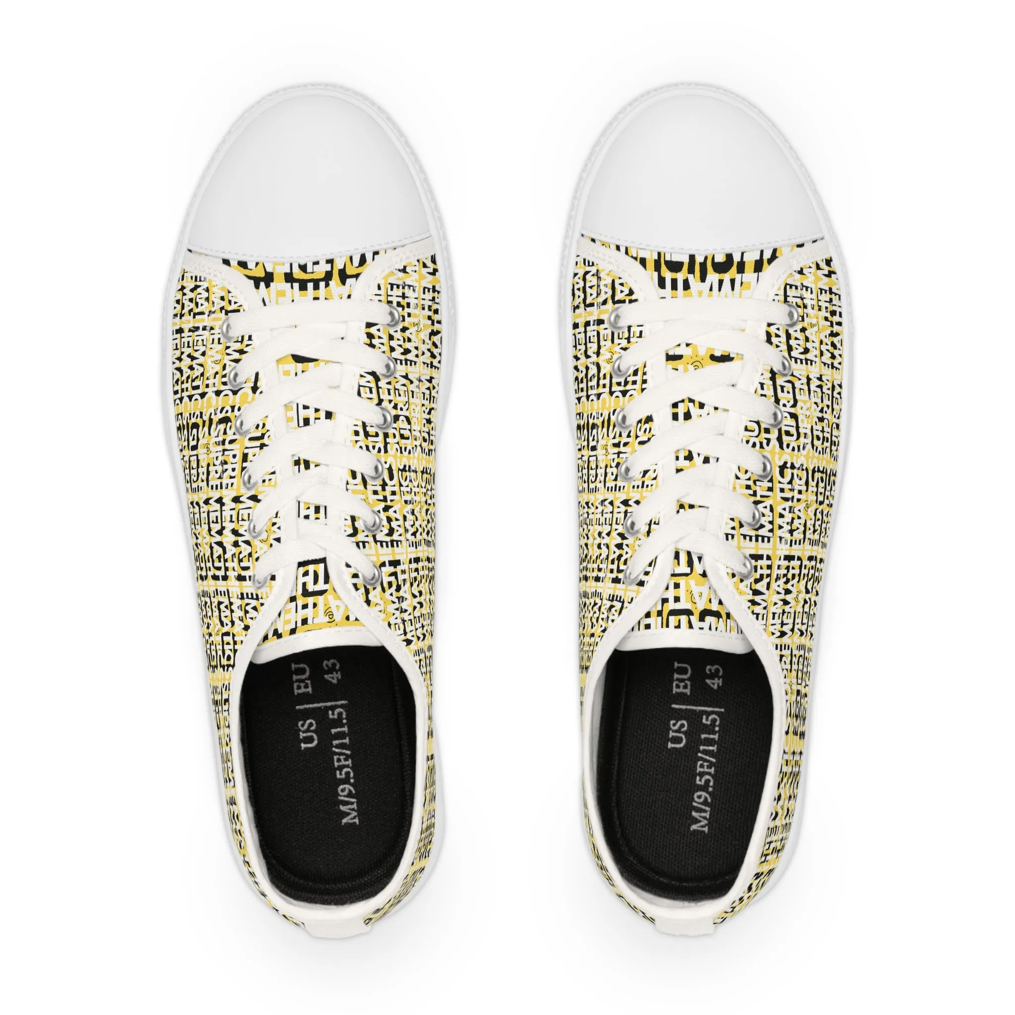 SUPREMEMATHEMATICS LOW TOP SNEAKERS