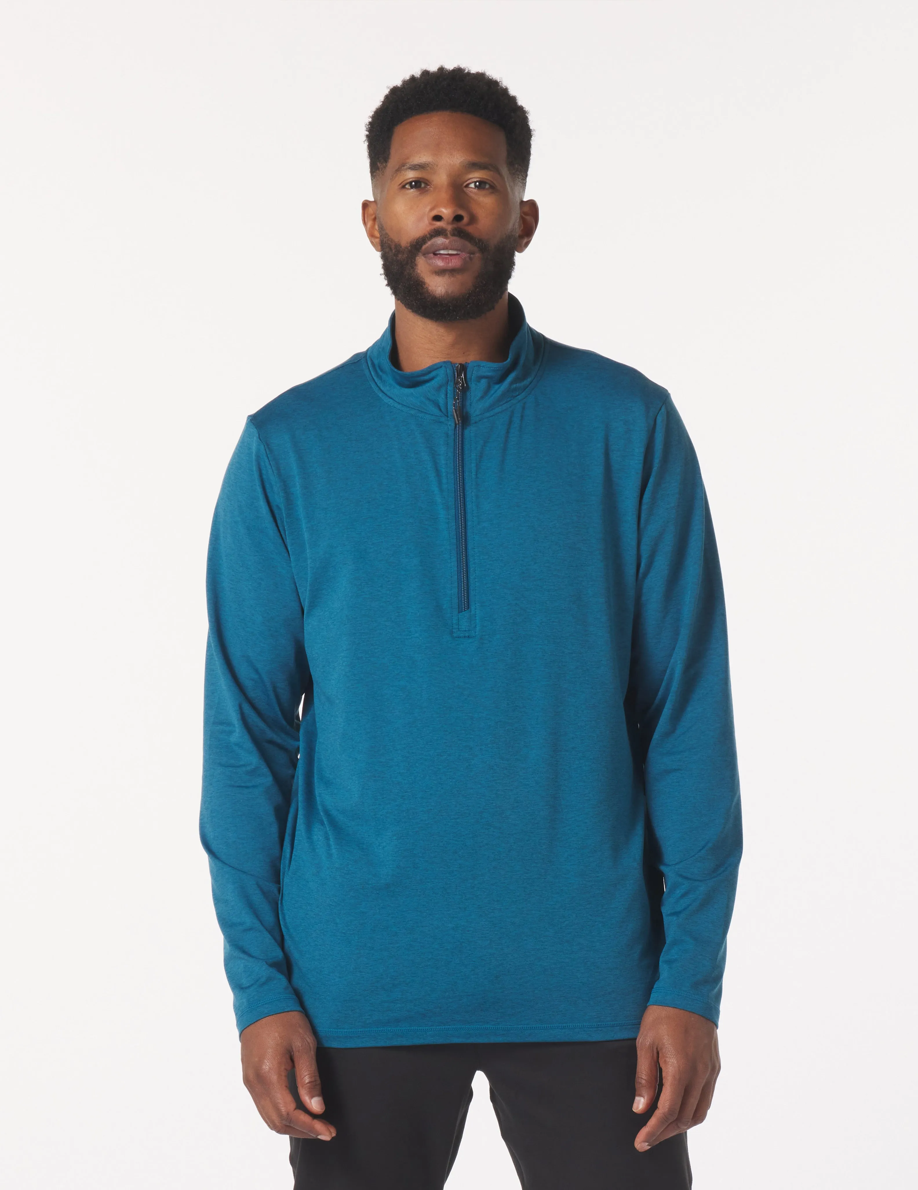 Tahoe 1/4 Zip: Morrocan Blue Marble