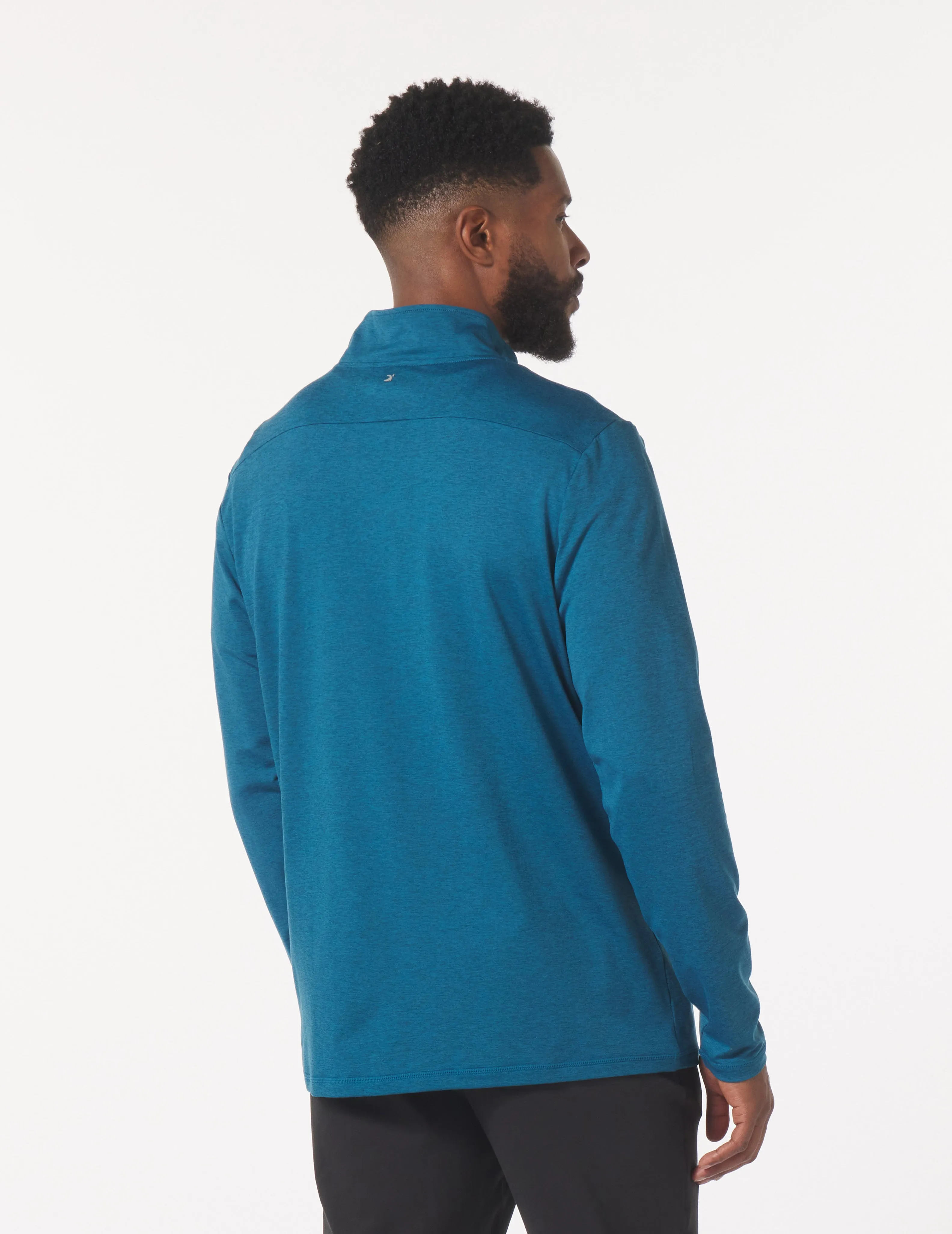 Tahoe 1/4 Zip: Morrocan Blue Marble