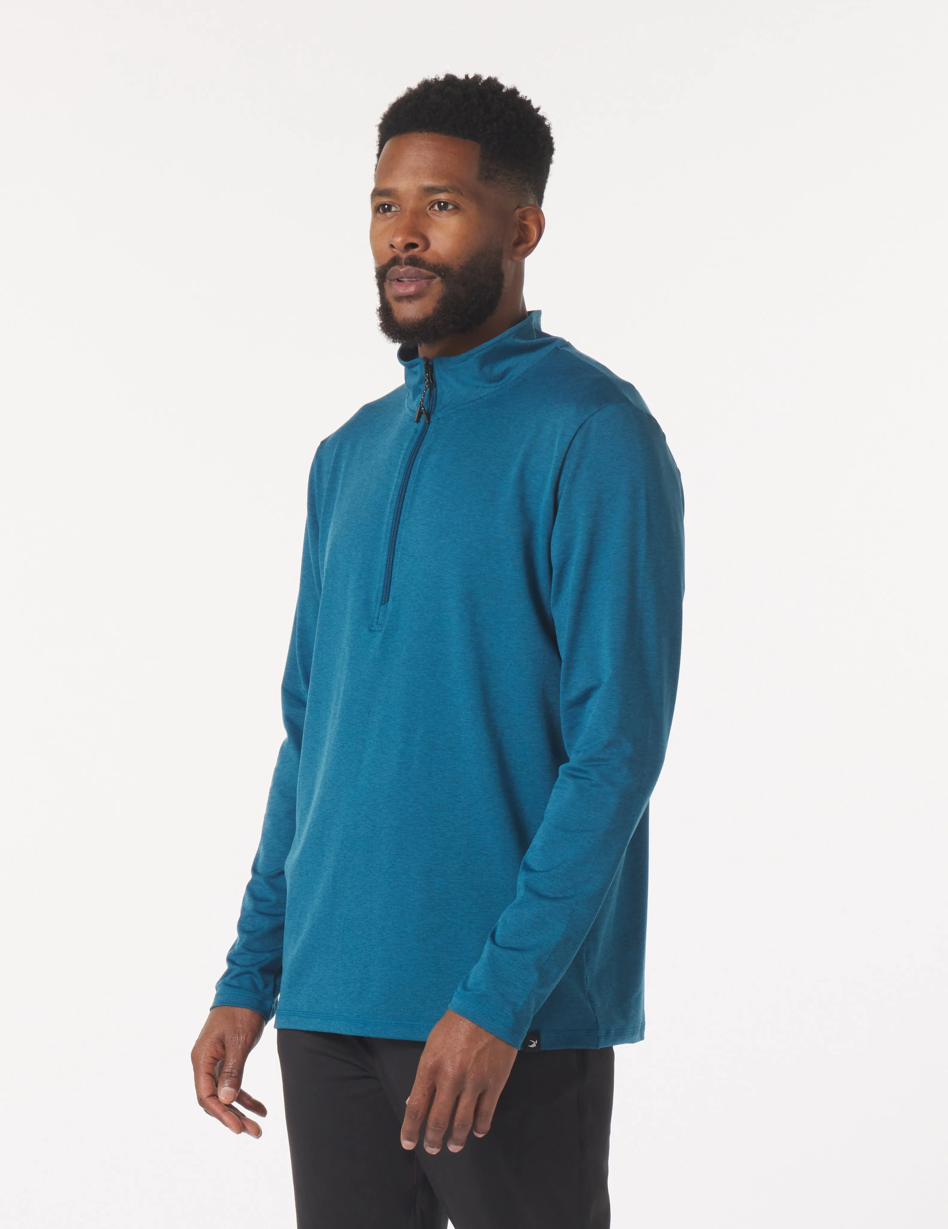 Tahoe 1/4 Zip: Morrocan Blue Marble
