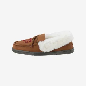 Texas A&M Aggies Womens Tan Moccasin Slipper