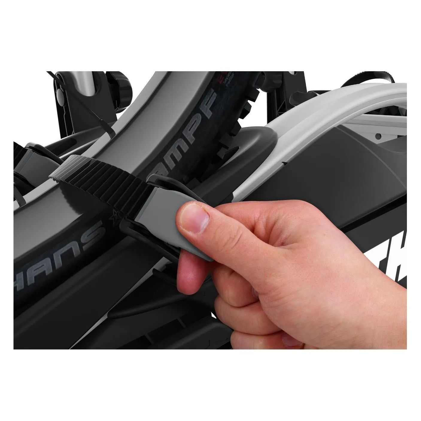 Thule Velo Compact two-bike platform towbar bike rack 13-pin black/aluminium Towbar bike rack