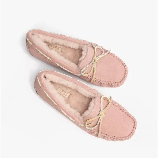 UGG DAKOTA Womens Wool Slippers Rose Grey