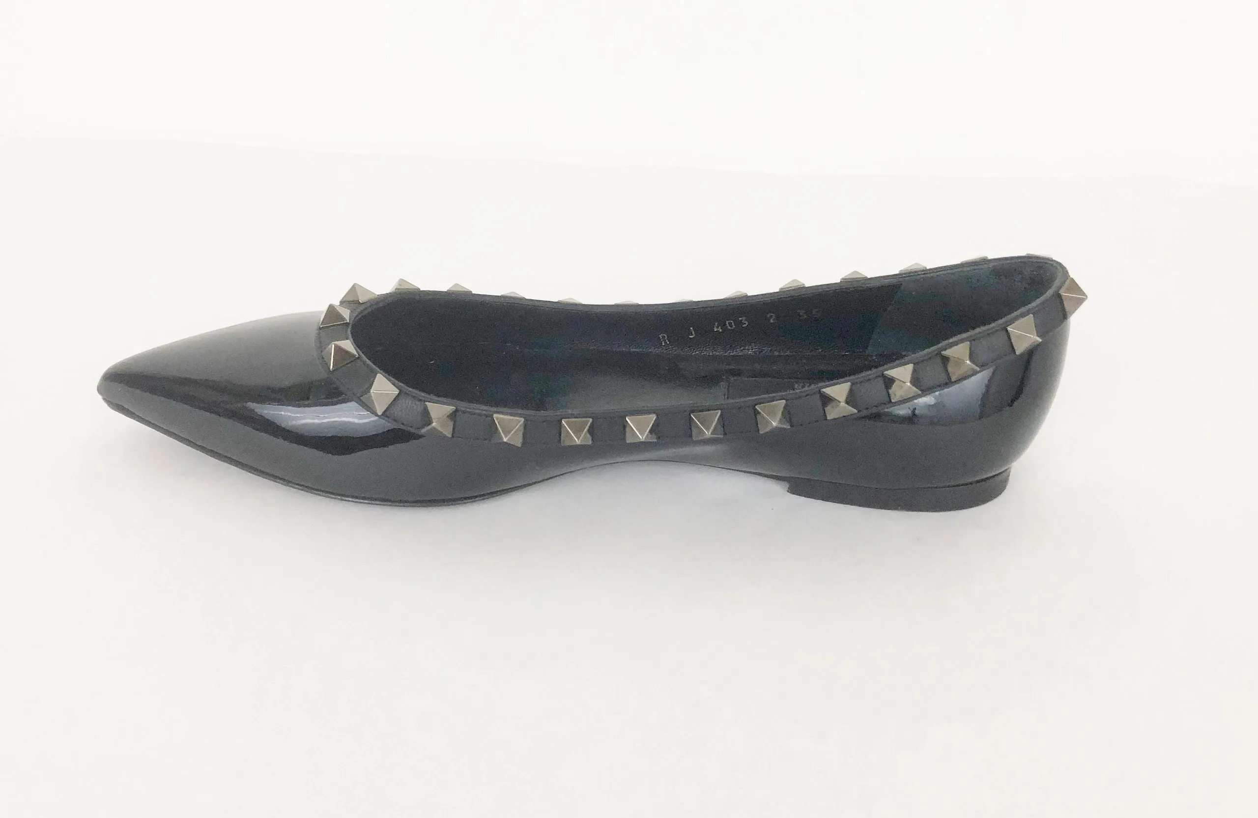 Valentino Rockstud Ballet Flats Size 5