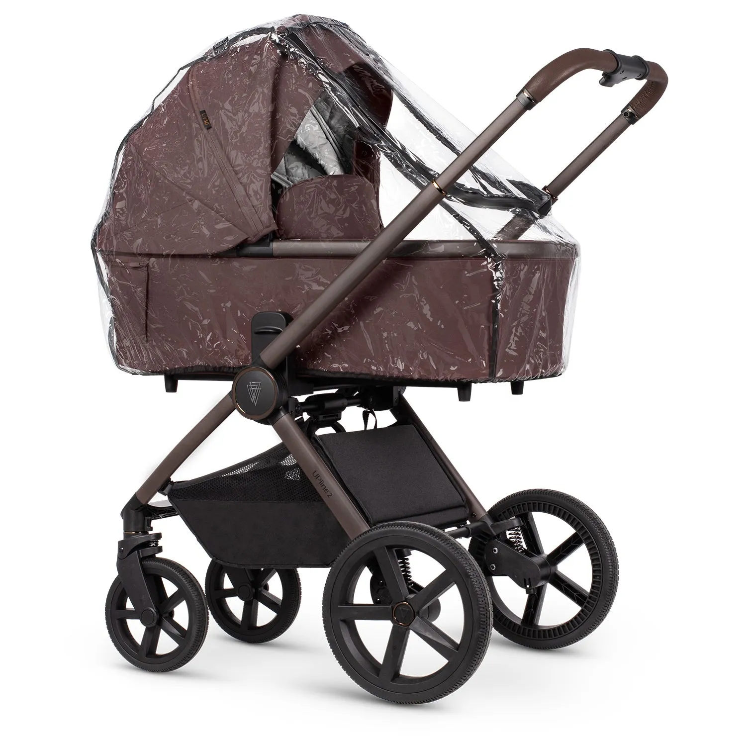 Venicci Upline 2 Special Edition Travel System with Accessories, Tiago Car Seat & ISOFIX Base - Burgundy
