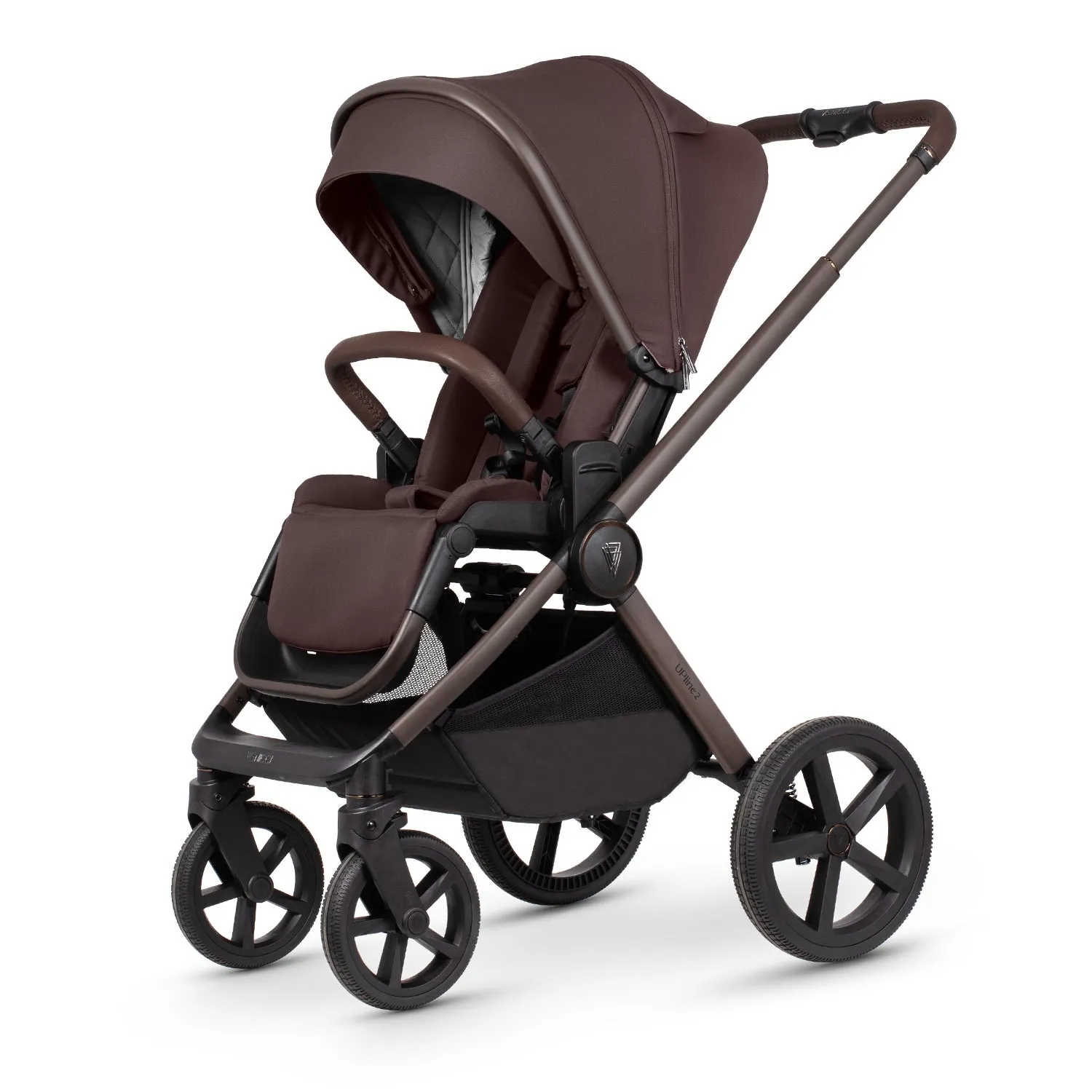 Venicci Upline 2 Special Edition Travel System with Accessories, Tiago Car Seat & ISOFIX Base - Burgundy